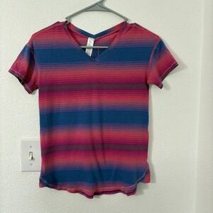Lululemon Ivivva Girls Pima Cotton V Neck Short Sleeve Tee Size 10